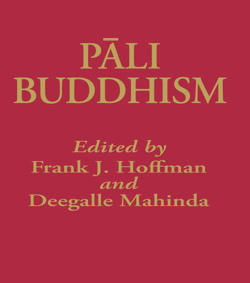 Book cover of Pali Buddhism