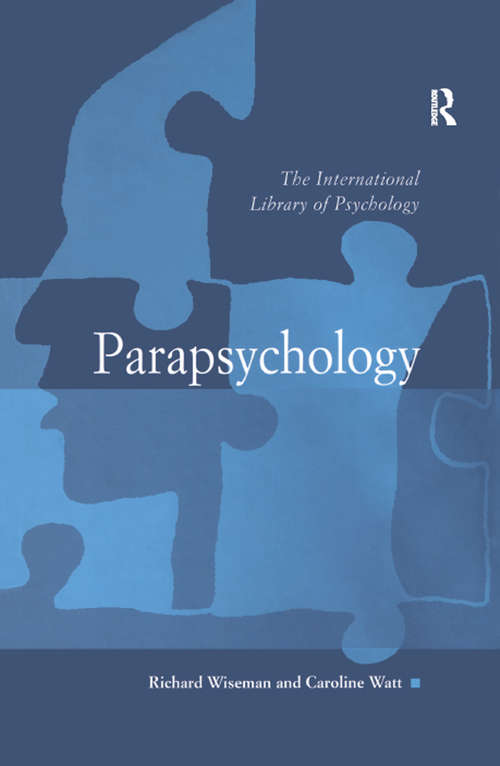 Book cover of Parapsychology: A Beginner's Guide (5) (The International Library of Psychology)