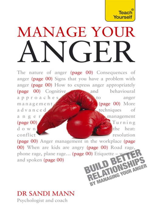 Book cover of Manage Your Anger: Teach Yourself