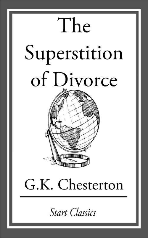 Book cover of The Superstition of Divorce