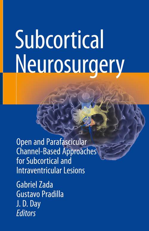 Book cover of Subcortical Neurosurgery: Open and Parafascicular Channel-Based Approaches for Subcortical and Intraventricular Lesions (1st ed. 2022)