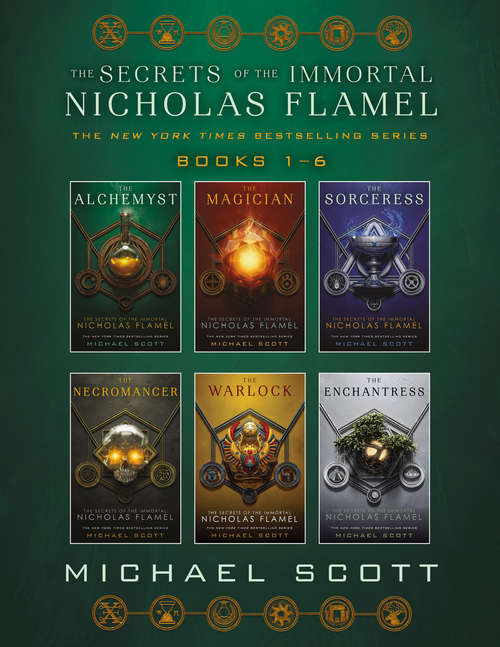 Book cover of The Secrets of the Immortal Nicholas Flamel Complete Collection: The Alchemyst; The Magician; The Sorceress; The Necromancer; The Warlock; The Enchantress (The Secrets of the Immortal Nicholas Flamel)