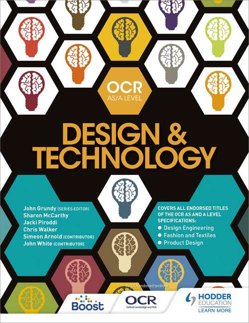 Book cover of OCR Design and Technology for AS/A Level (OCR AS/A Level Design and Technology 2017)