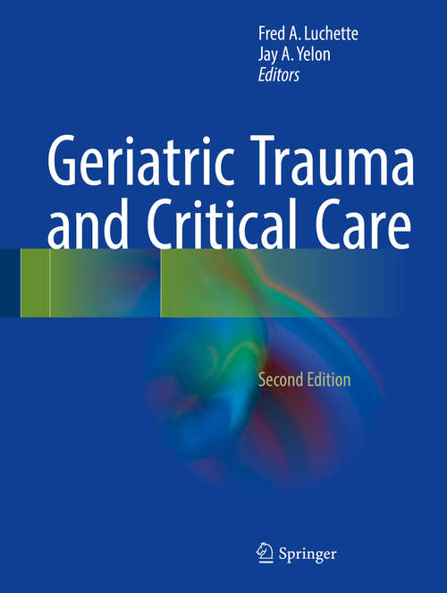 Book cover of Geriatric Trauma and Critical Care