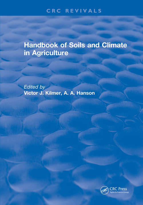 Book cover of Handbook of Soils and Climate in Agriculture