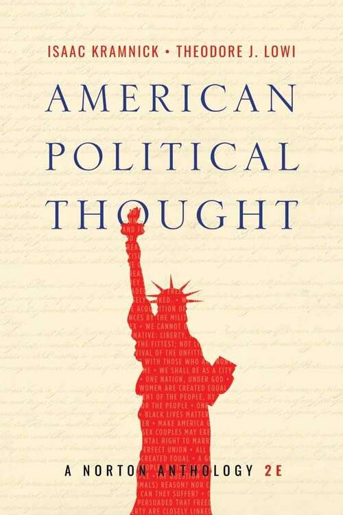 Book cover of American Political Thought: A Norton Anthology (Second Edition)