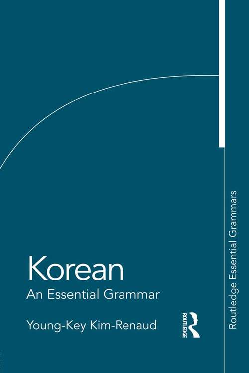 Book cover of Korean: An Essential Grammar (Routledge Essential Grammars)