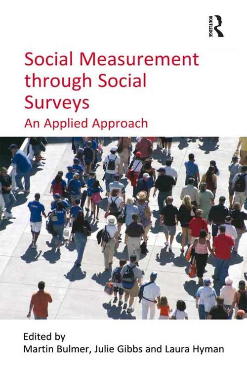 Book cover of Social Measurement through Social Surveys: An Applied Approach