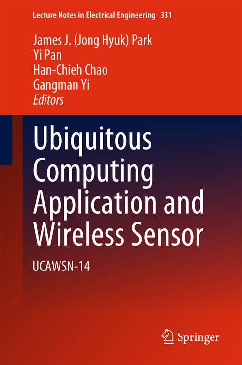 Book cover of Ubiquitous Computing Application and Wireless Sensor