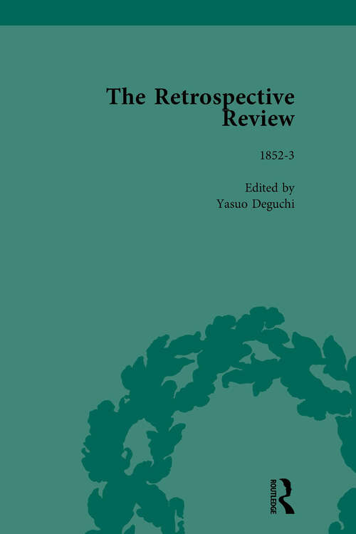 Book cover of The Retrospective Review Vol 17