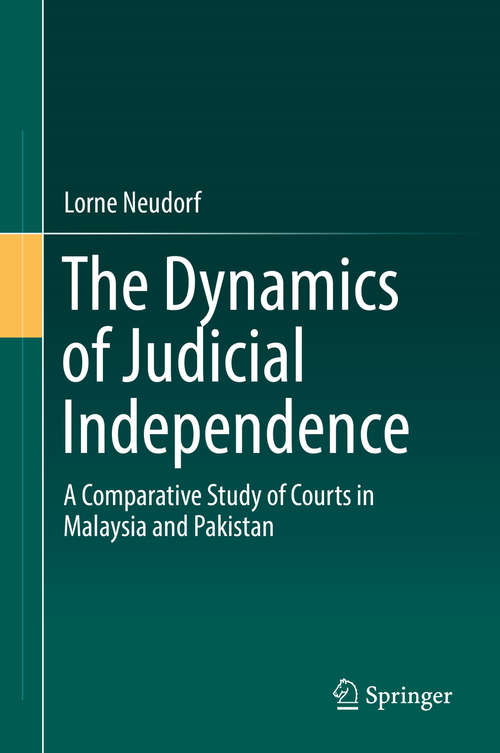 Book cover of The Dynamics of Judicial Independence
