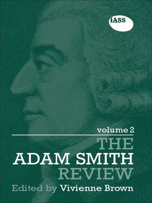 Book cover of The Adam Smith Review Volume 2 (The Adam Smith Review)