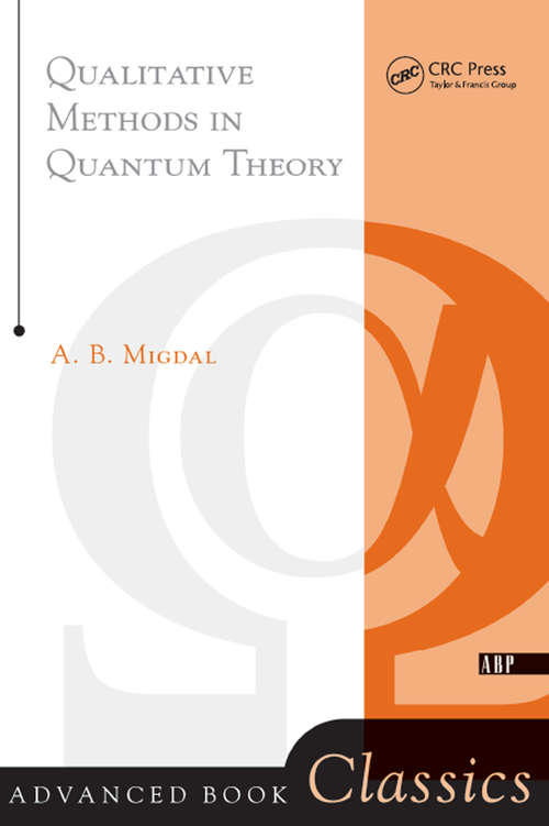 Book cover of Qualitative Methods In Quantum Theory