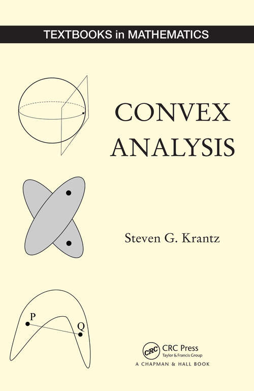 Book cover of Convex Analysis (Textbooks in Mathematics #21)