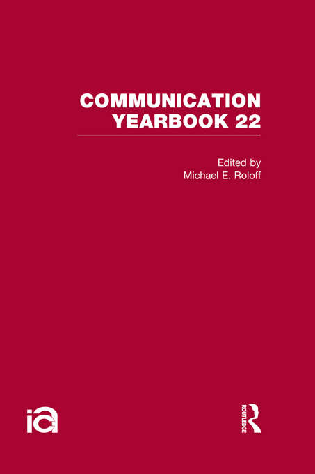 Book cover of Communication Yearbook 22 (Communication Yearbook Ser. #22)