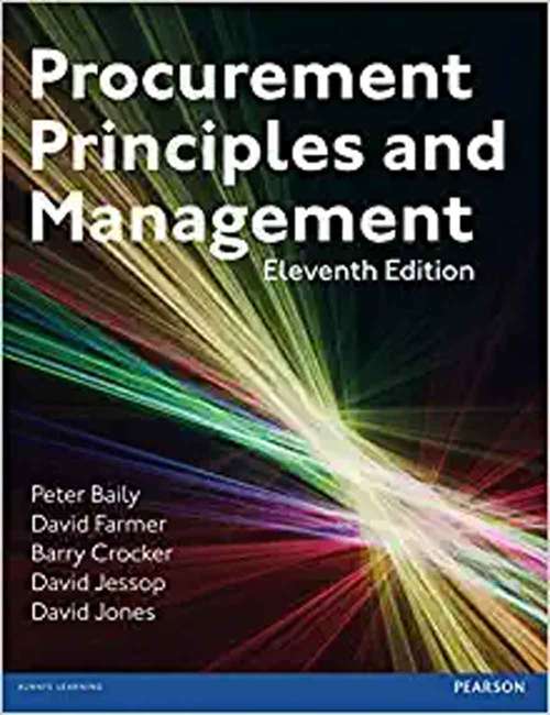 Book cover of Procurement, Principles and Management (Eleventh Edition)