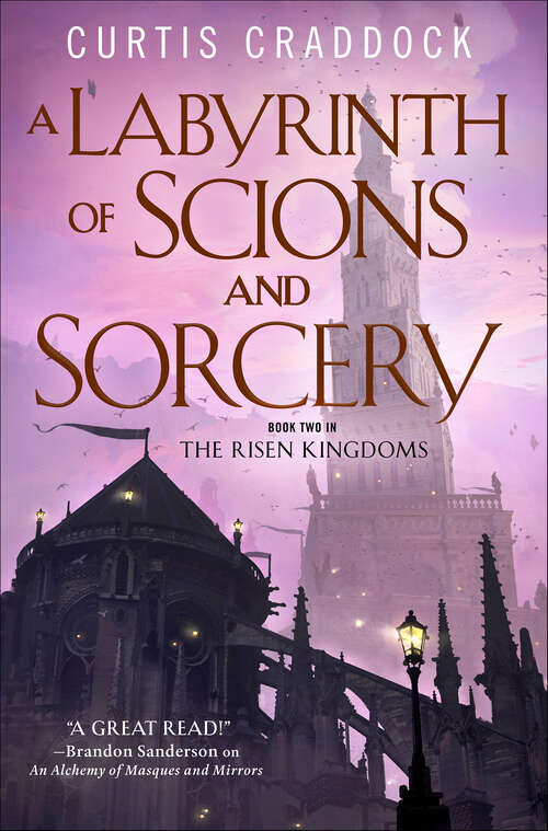 Book cover of A Labyrinth of Scions and Sorcery: Book Two in the Risen Kingdoms (The Risen Kingdoms #2)