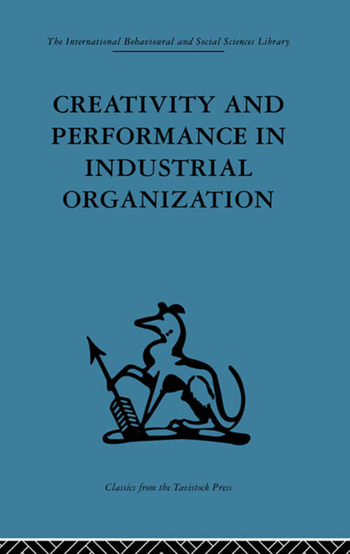 Book cover of Creativity and Performance in Industrial Organization