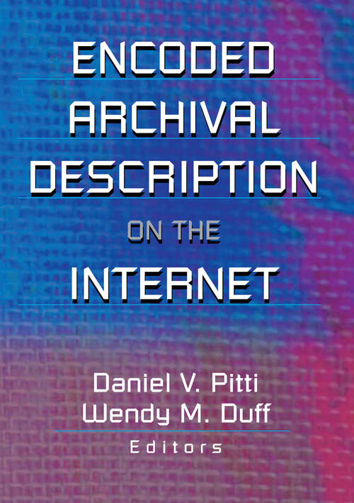 Book cover of Encoded Archival Description on the Internet