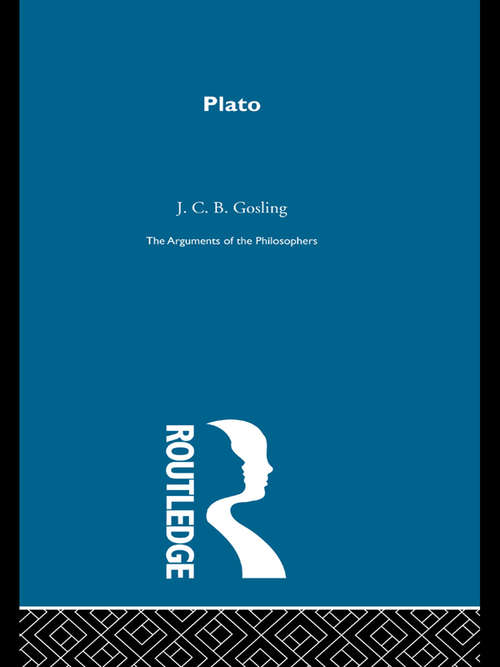 Book cover of Plato-Arg Philosophers