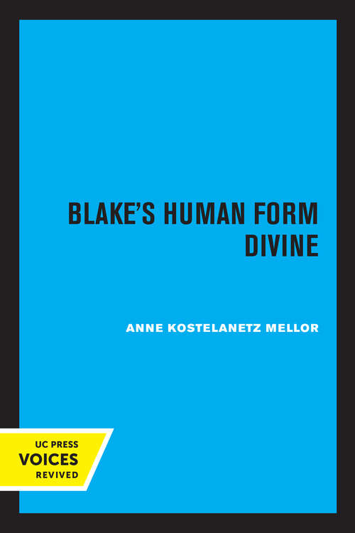 Book cover of Blake's Human Form Divine