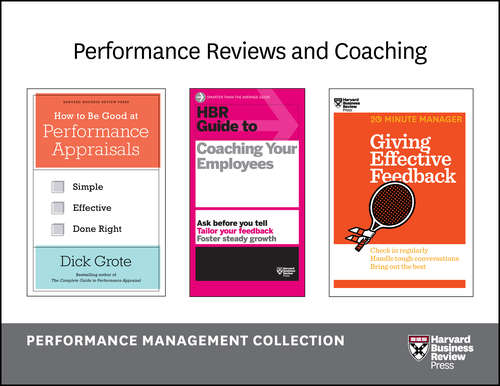 Book cover of Performance Reviews and Coaching: The Performance Management Collection (5 Books)