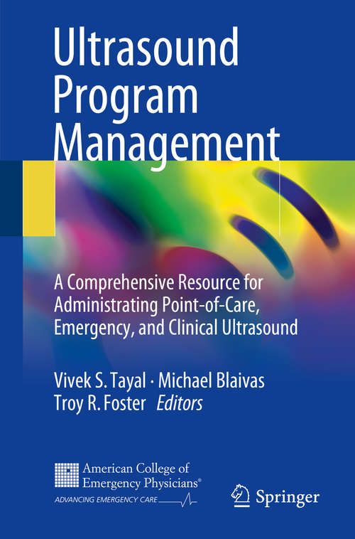 Book cover of Ultrasound Program Management