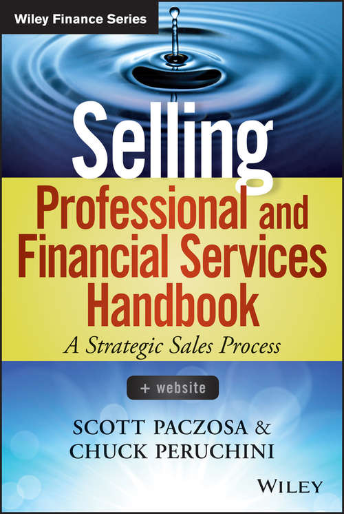 Book cover of Selling Professional and Financial Services Handbook + Website