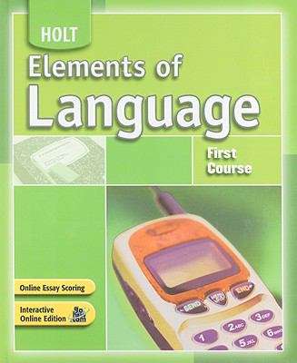 Book cover of Elements of Language: First Course