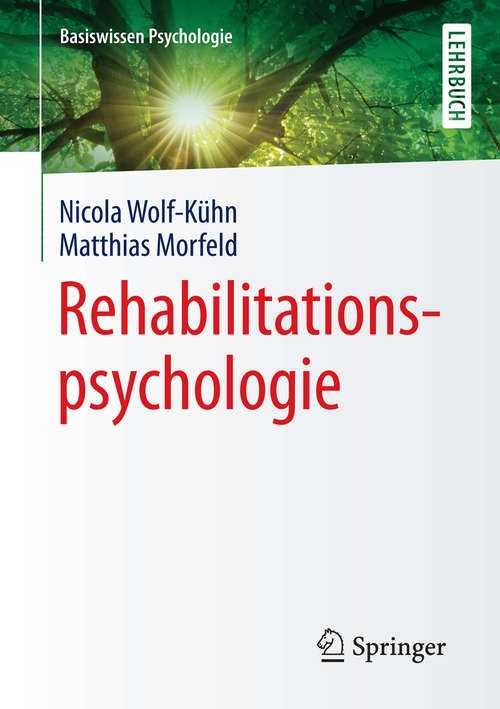 Book cover of Rehabilitationspsychologie