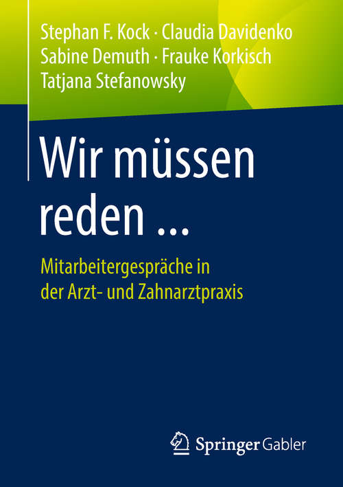 Book cover of Wir müssen reden ...