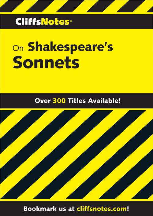 Book cover of CliffsNotes on Shakespeare's Sonnets (2)