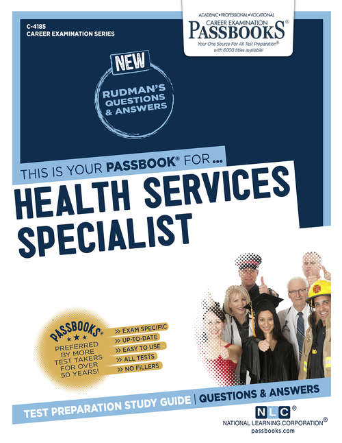 Book cover of Health Services Specialist: Passbooks Study Guide (Career Examination Series)