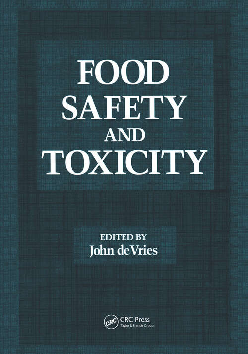 Book cover of Food Safety and Toxicity