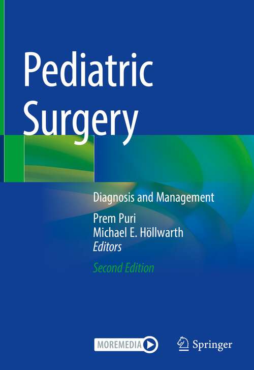 Book cover of Pediatric Surgery: Diagnosis and Management (2nd ed. 2023)