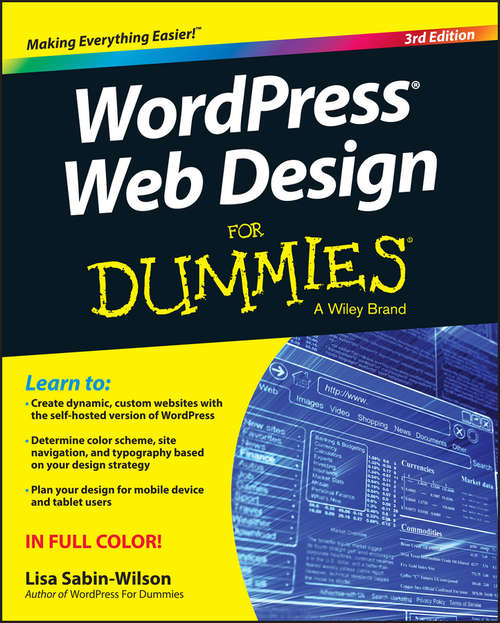 Book cover of WordPress Web Design For Dummies