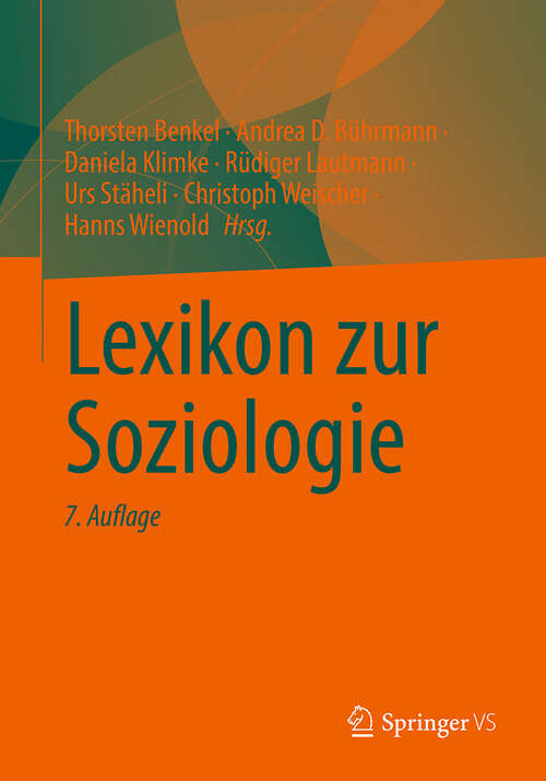 Book cover of Lexikon zur Soziologie (7. Auflage 2024)