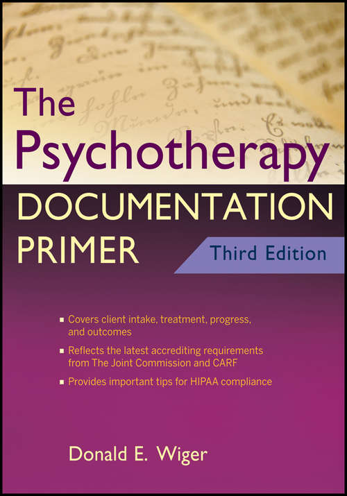 Book cover of The Psychotherapy Documentation Primer