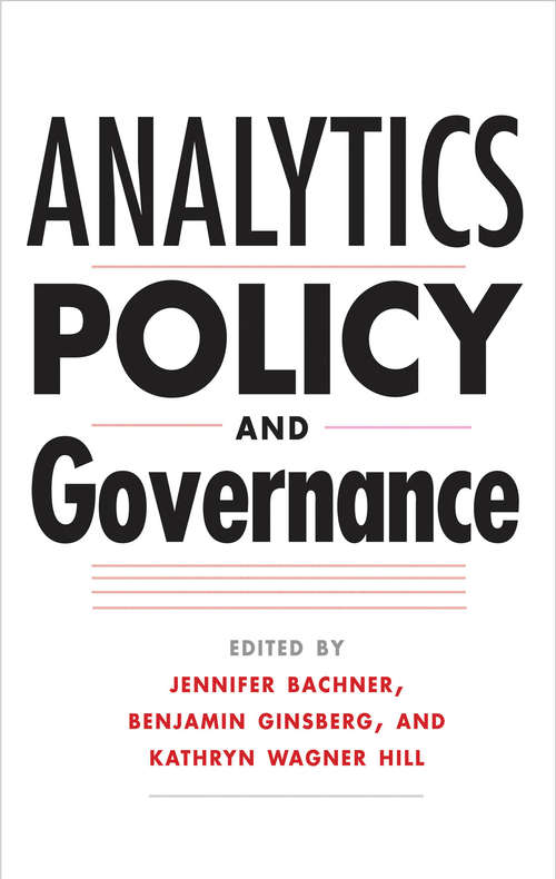 Book cover of Analytics, Policy, and Governance