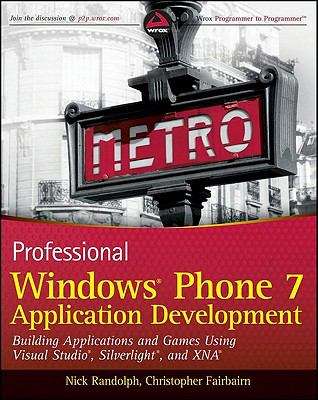 Book cover of Professional Windows Phone 7 Application Development