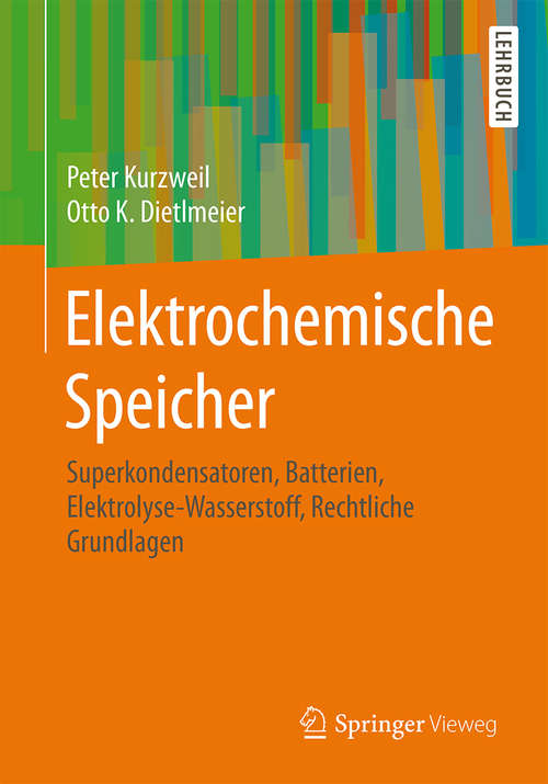 Book cover of Elektrochemische Speicher