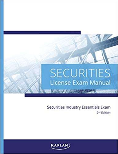 Book cover of Kaplan Securities Industry Essentials (SIE) – License Exam Manual (Second Edition)