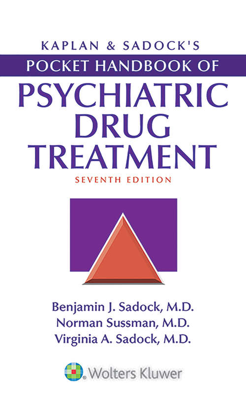 Book cover of Kaplan & Sadock's Pocket Handbook of Psychiatric Drug Treatment (4)