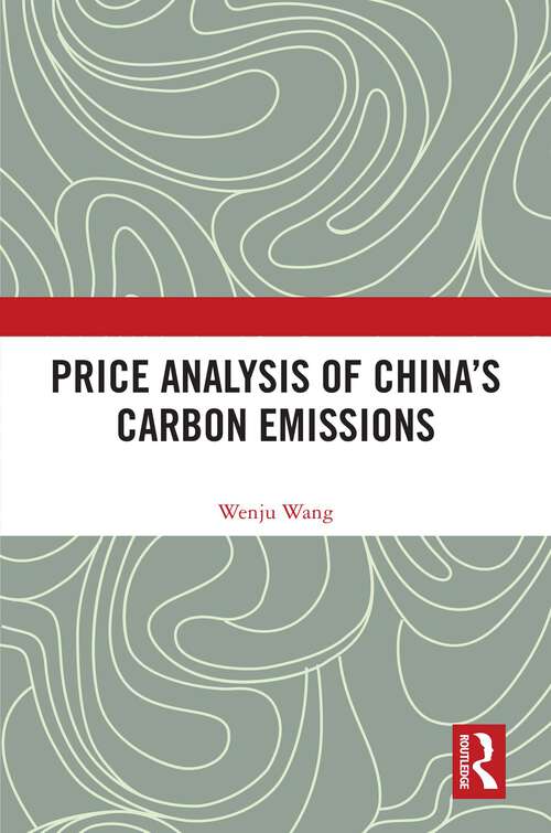 Book cover of Price Analysis of China's Carbon Emissions