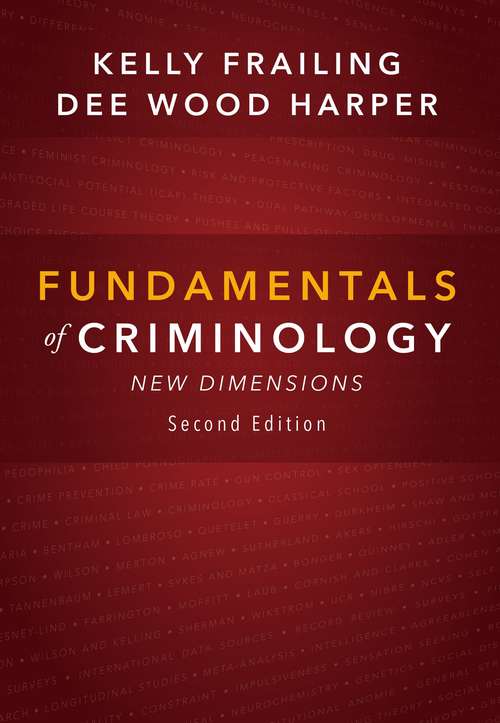 Book cover of Fundamentals of Criminology: New Dimensions (Second Edition)