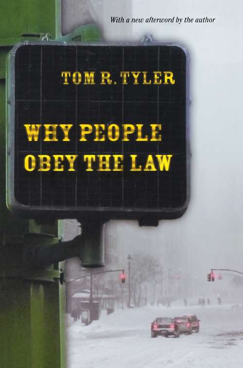 Book cover of Why People Obey the Law