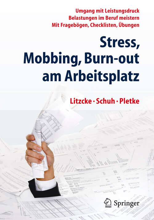 Book cover of Stress, Mobbing und Burn-out am Arbeitsplatz