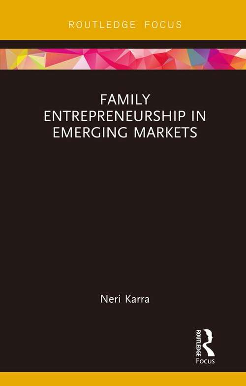 Book cover of Family Entrepreneurship in Emerging Markets