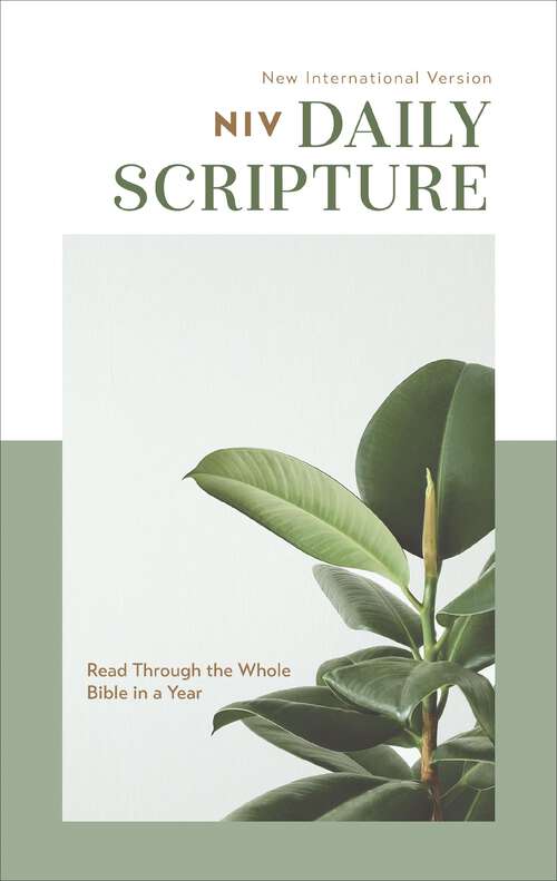 Book cover of NIV, Daily Scripture: 365 Days to Read Through the Whole Bible in a Year