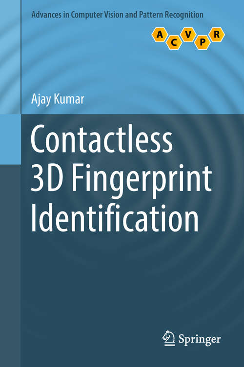 Book cover of Contactless 3D Fingerprint Identification (Advances in Computer Vision and Pattern Recognition)